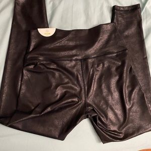 American eagle highwaisted leather leggings aerie